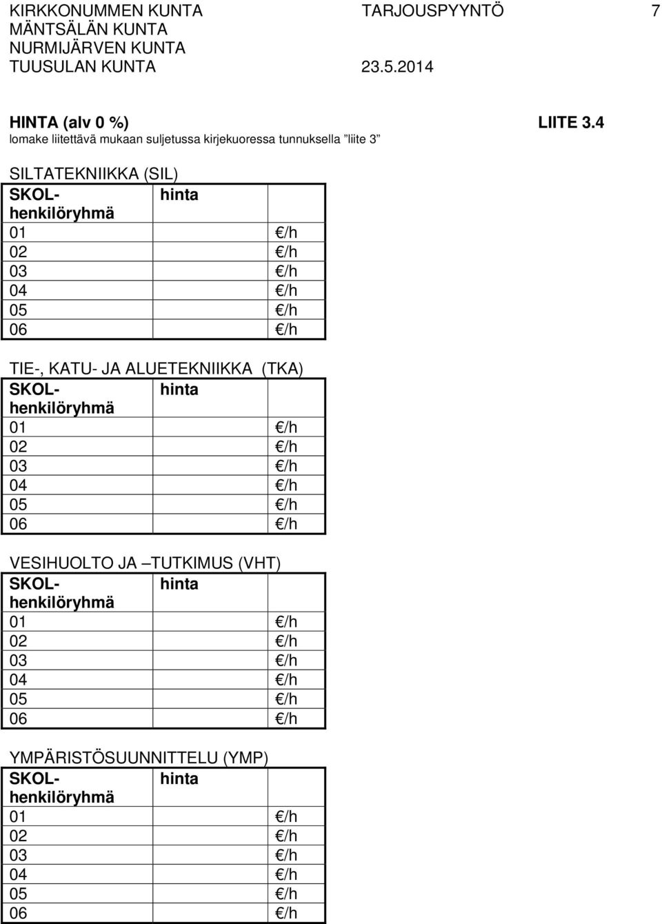 JA ALUETEKNIIKKA (TKA) VESIHUOLTO