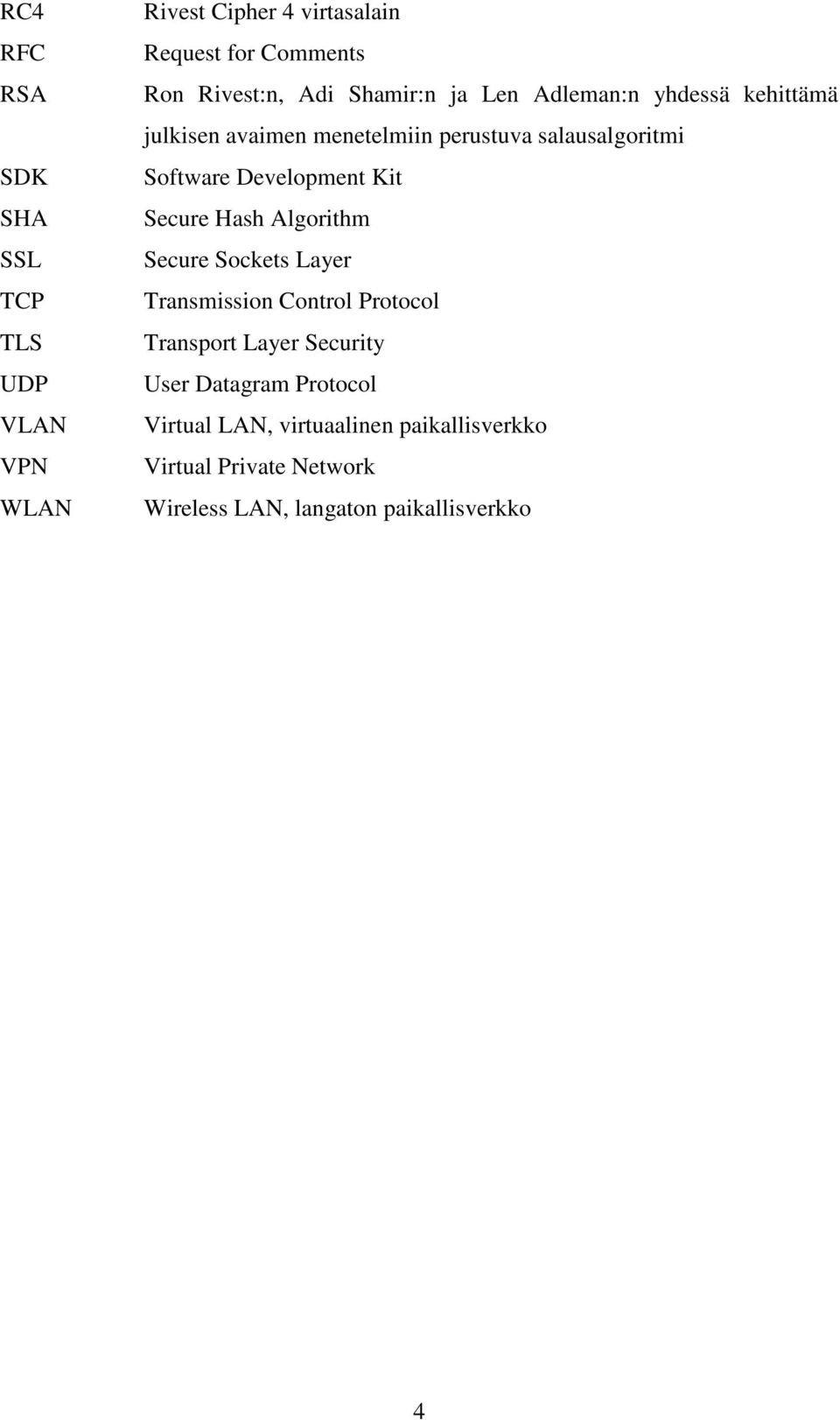 Development Kit Secure Hash Algorithm Secure Sockets Layer Transmission Control Protocol Transport Layer Security