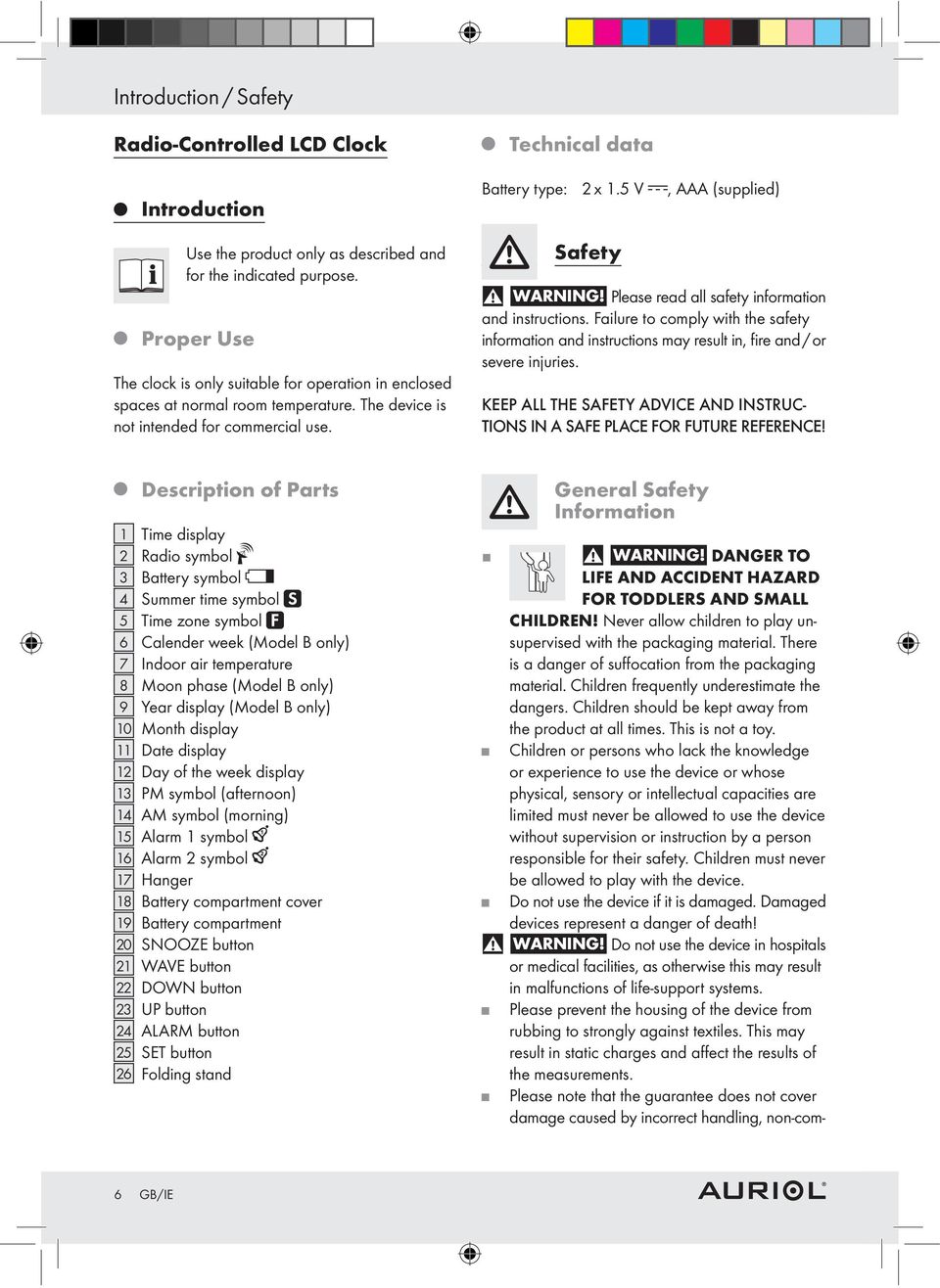 Please read all safety information and instructions. Failure to comply with the safety information and instructions may result in, fire and / or severe injuries.