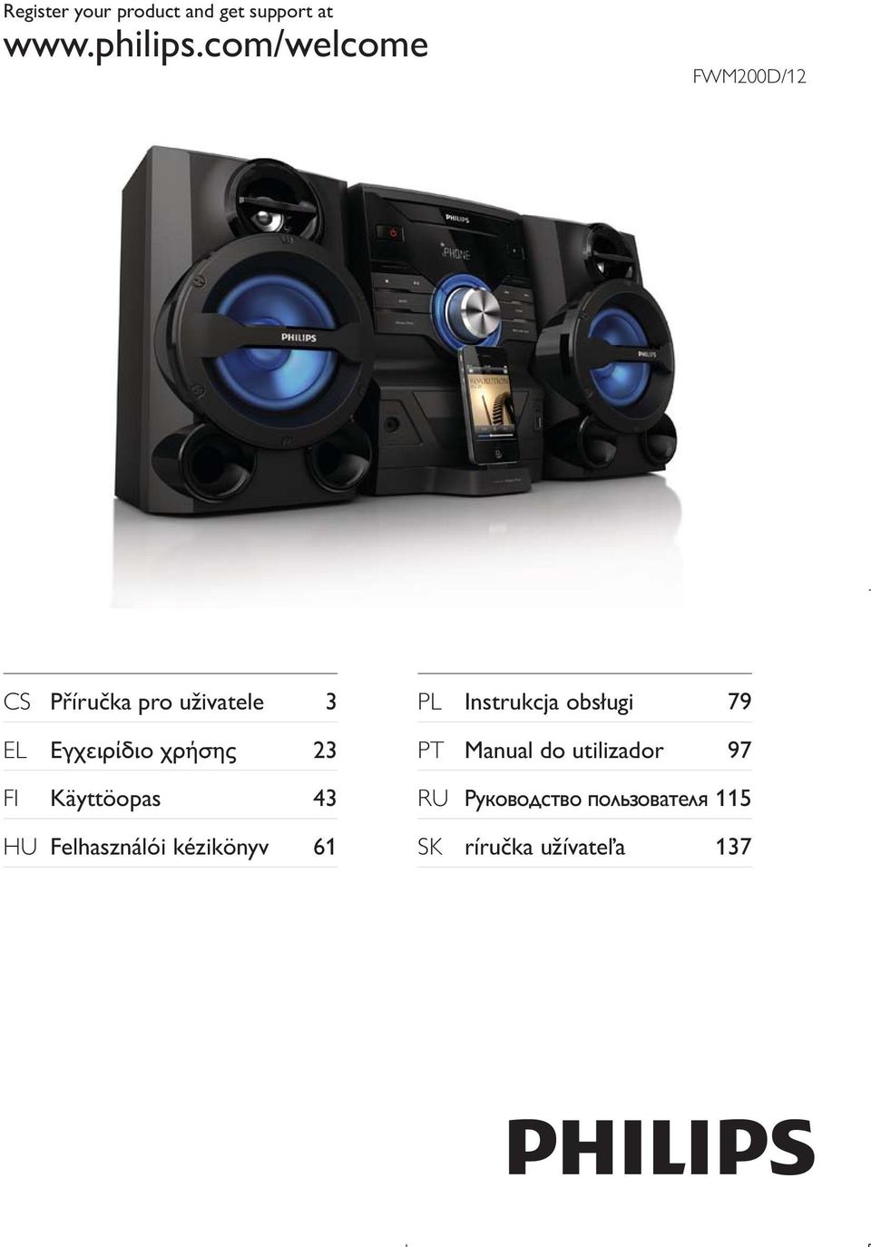 χρήσης 23 Käyttöopas 43 HU Felhasználói kézikönyv 61 PL Instrukcja