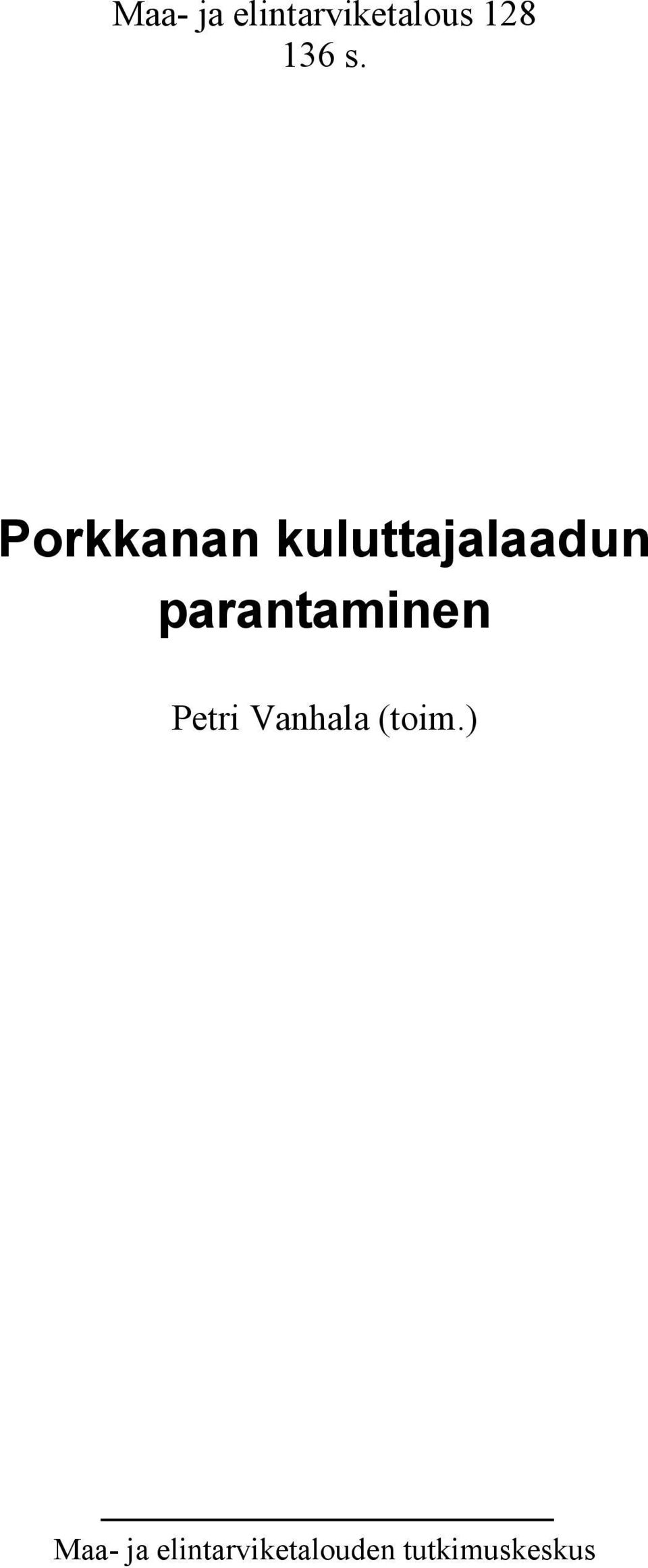 parantaminen Petri Vanhala (toim.