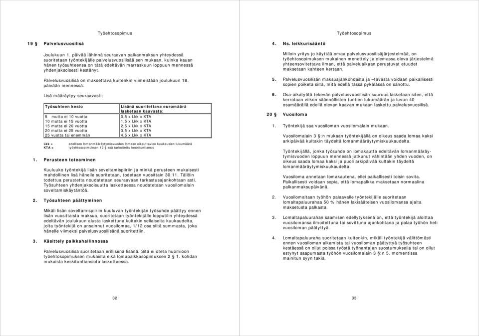 yhdenjaksoisesti kestänyt. Palvelusvuosilisä on maksettava kuitenkin viimeistään joulukuun 18. päivään mennessä.