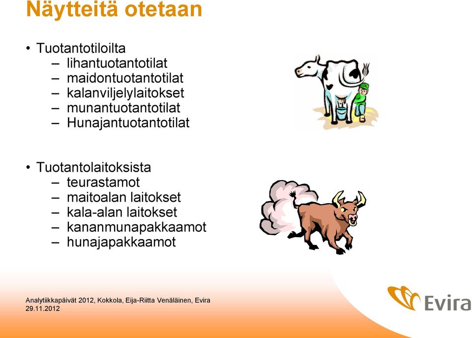 Hunajantuotantotilat Tuotantolaitoksista teurastamot