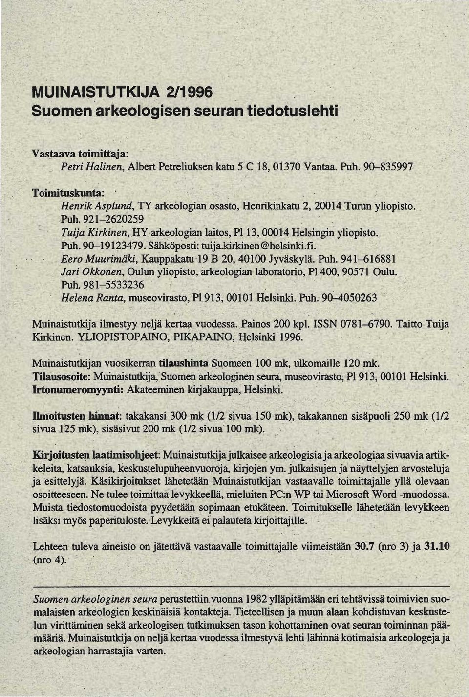 ., I <:->(, ' - ~ 0, \' QlmItus. unta:. \'" r, ",", ") '.,. ", ' '. " \ ;. _....(,0 " ' ',~ ~.~.', /~, j.j~nr:ik)asplund~ TY m:l<eolo:gian'.o~asfo, HenrikiPlcå~.'2, 2OQ14:.TuillnYliopisto., ~:,,',.