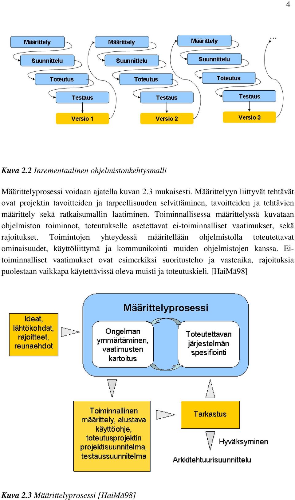 Toiminnallisessa määrittelyssä kuvataan ohjelmiston toiminnot, toteutukselle asetettavat ei-toiminnalliset vaatimukset, sekä rajoitukset.