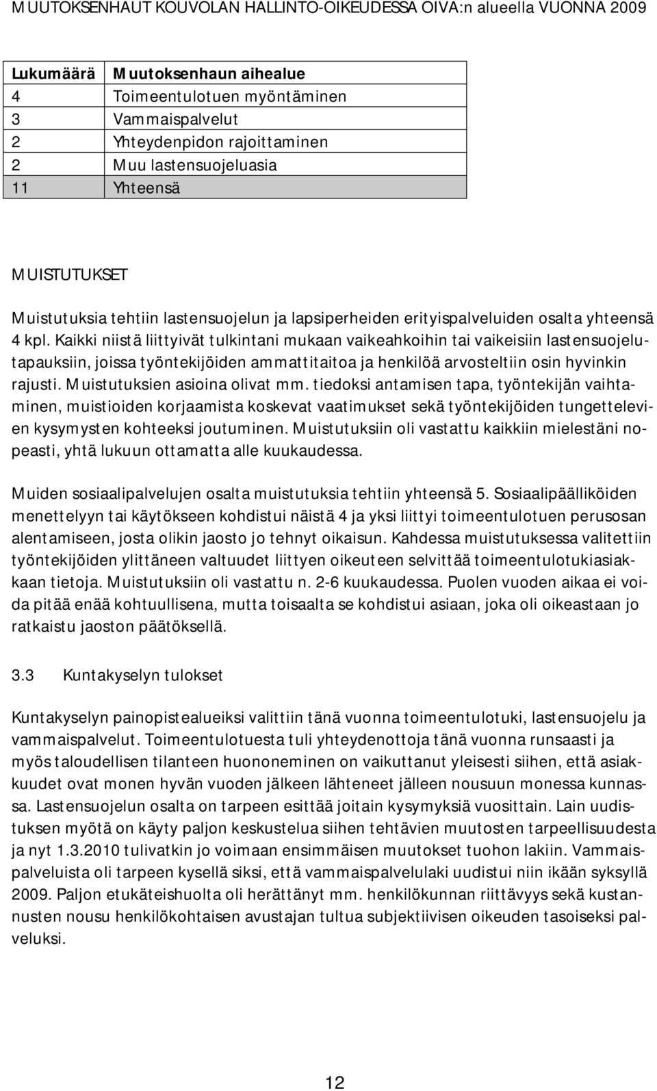 Kaikki niistä liittyivät tulkintani mukaan vaikeahkoihin tai vaikeisiin lastensuojelutapauksiin, joissa työntekijöiden ammattitaitoa ja henkilöä arvosteltiin osin hyvinkin rajusti.