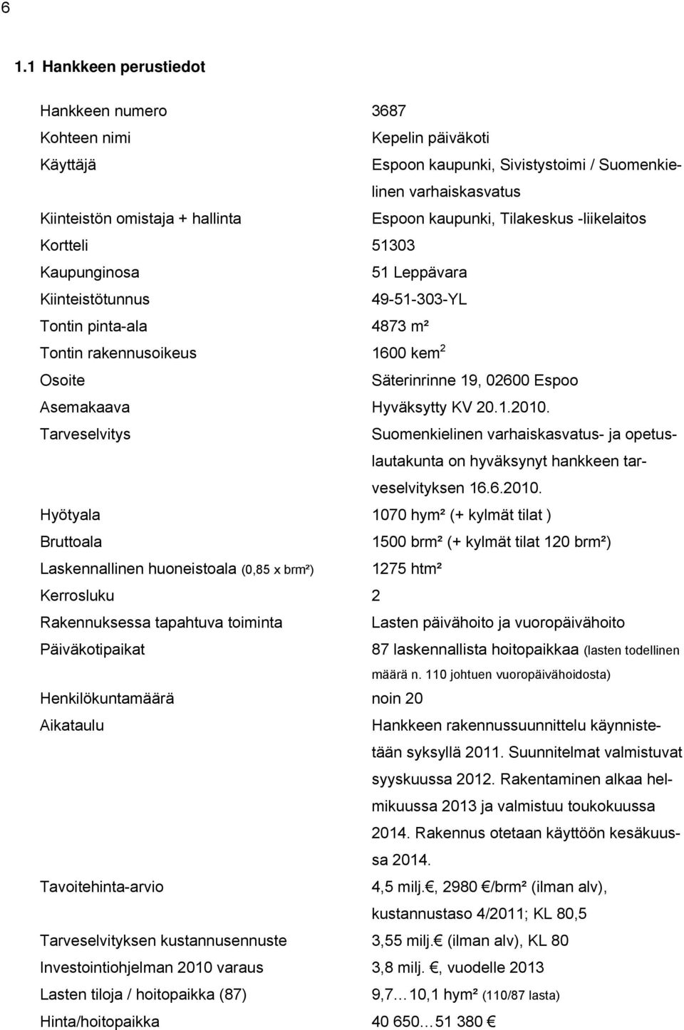 Asemakaava Hyväksytty KV 20.1.2010.