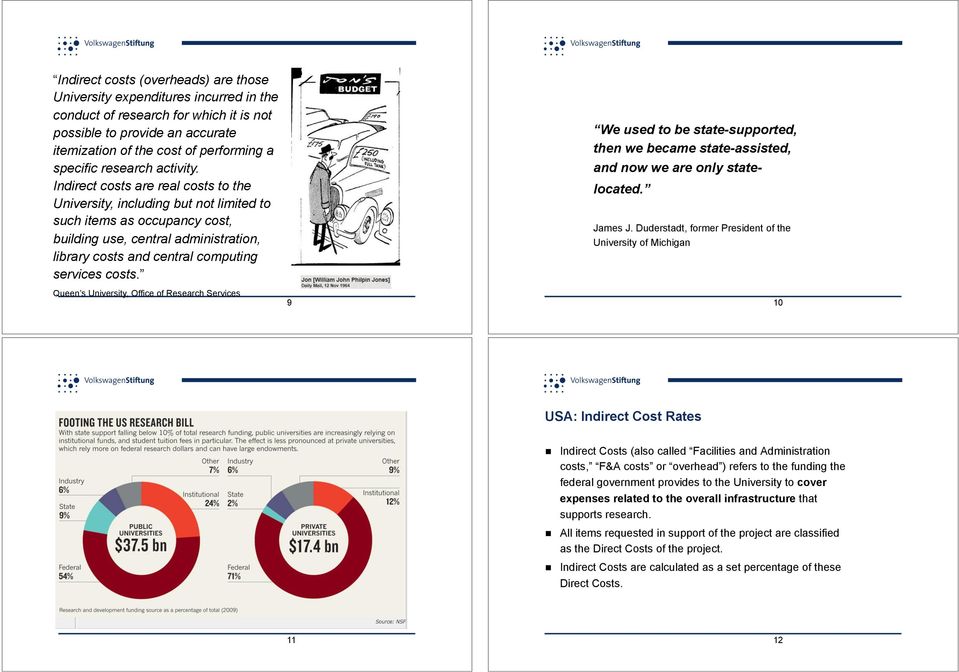 Indirect costs are real costs to the University, including but not limited to such items as occupancy cost, building use, central administration, library costs and central computing services costs.