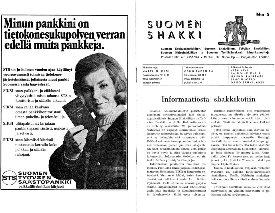 PostisiirtotiIin n:o 413005-7 Pankki: Hei Suom Sp - Pohjanta!on konttori.