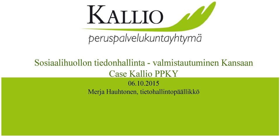 Kallio PPKY 06.10.