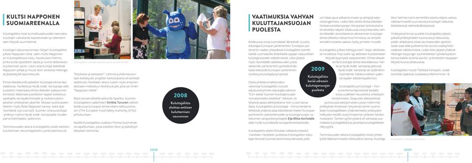 Kultsi Napponen on Kuluttajaliitossa luotu, hauska pieni hahmo, jonka avulla opastettiin lapsia ja nuoria tiedostavan kuluttamisen pariin.