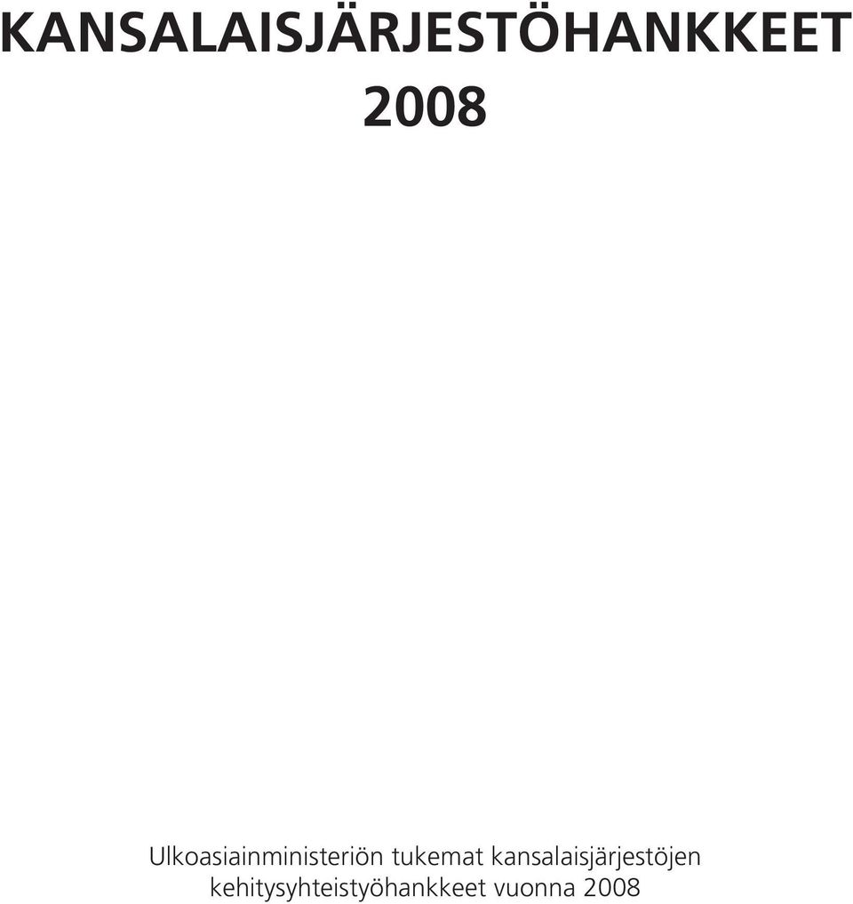 tukemat kansalaisjärjestöjen