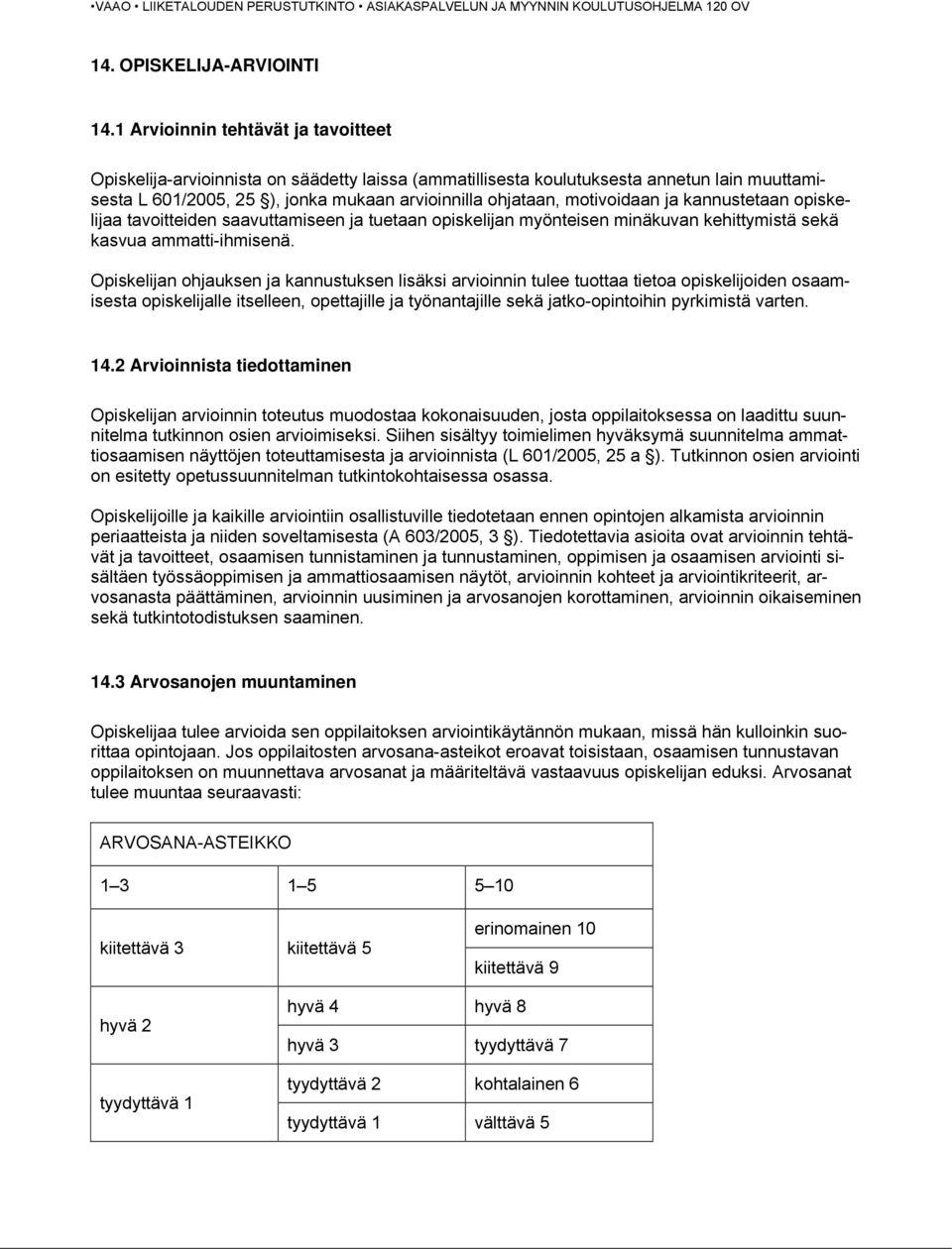 motivoidaan ja kannustetaan opiskelijaa tavoitteiden saavuttamiseen ja tuetaan opiskelijan myönteisen minäkuvan kehittymistä sekä kasvua ammatti-ihmisenä.