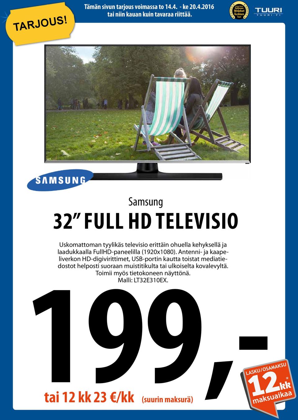 Antenni- ja kaapeliverkon HD-digivirittimet, USB-portin kautta toistat mediatiedostot