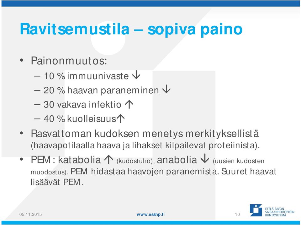 ja lihakset kilpailevat proteiinista).