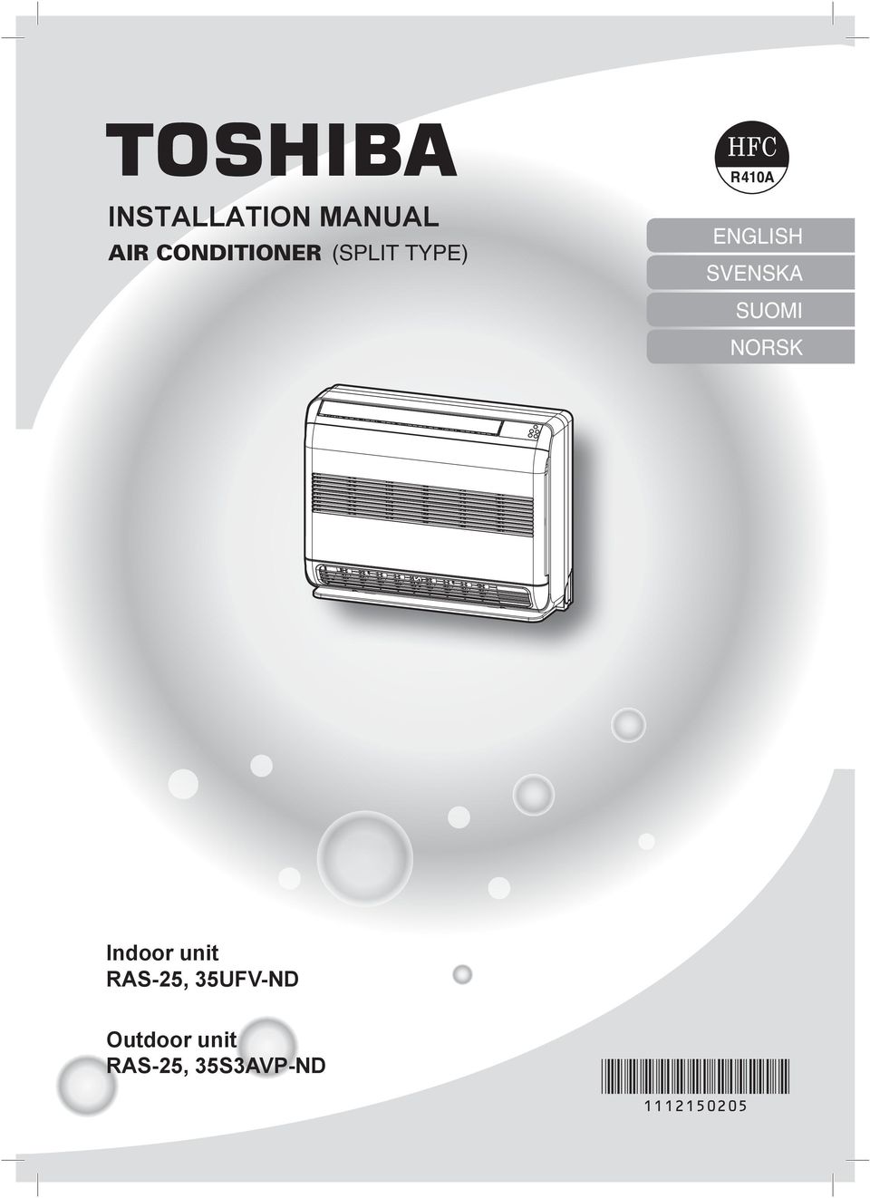 NORSK Indoor unit RAS-25, 35UFV-ND