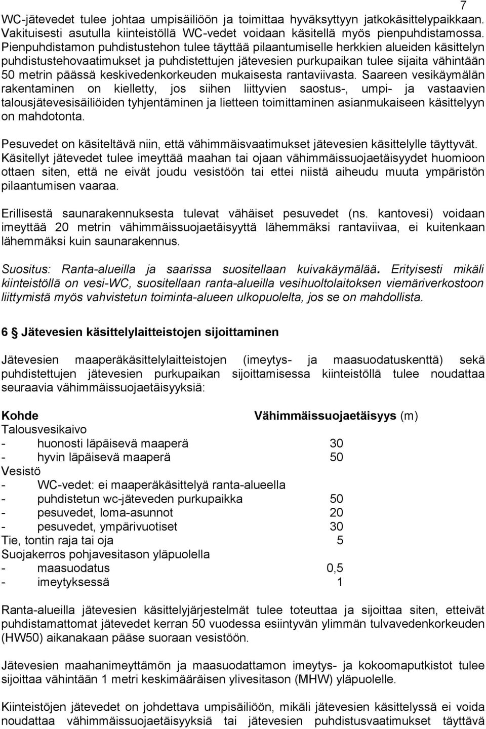 keskivedenkorkeuden mukaisesta rantaviivasta.