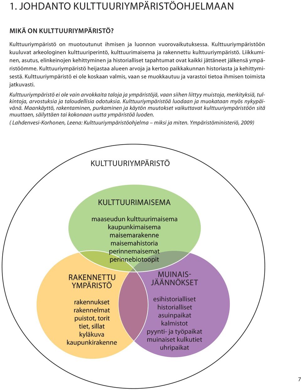 Liikkuminen, asutus, elinkeinojen kehittyminen ja historialliset tapahtumat ovat kaikki jättäneet jälkensä ympäristöömme.