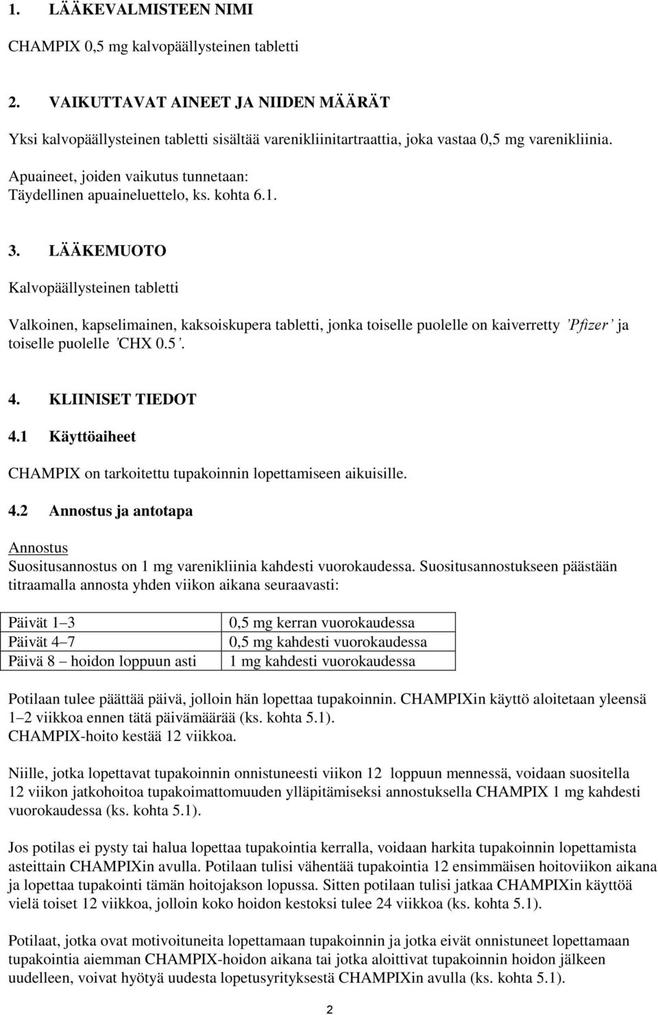 Apuaineet, joiden vaikutus tunnetaan: Täydellinen apuaineluettelo, ks. kohta 6.1. 3.