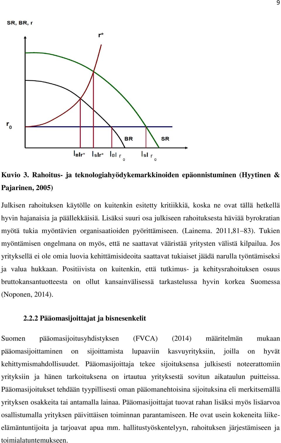 ja päällekkäisiä. Lisäksi suuri osa julkiseen rahoituksesta häviää byrokratian myötä tukia myöntävien organisaatioiden pyörittämiseen. (Lainema. 2011,81 83).