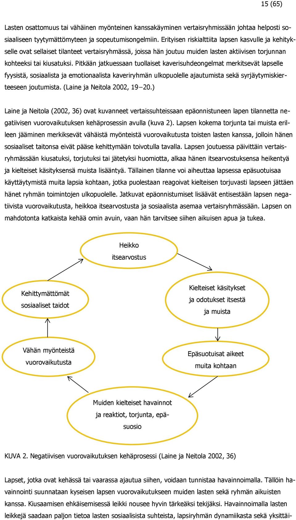 Pitkään jatkuessaan tuollaiset kaverisuhdeongelmat merkitsevät lapselle fyysistä, sosiaalista ja emotionaalista kaveriryhmän ulkopuolelle ajautumista sekä syrjäytymiskierteeseen joutumista.