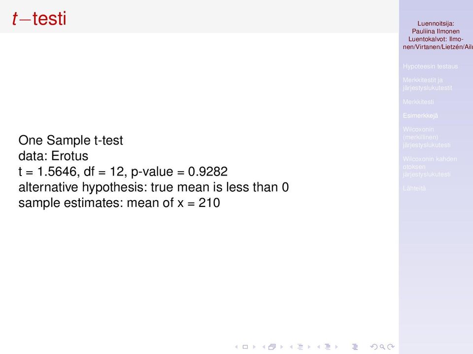 9282 alternative hypothesis: true mean is