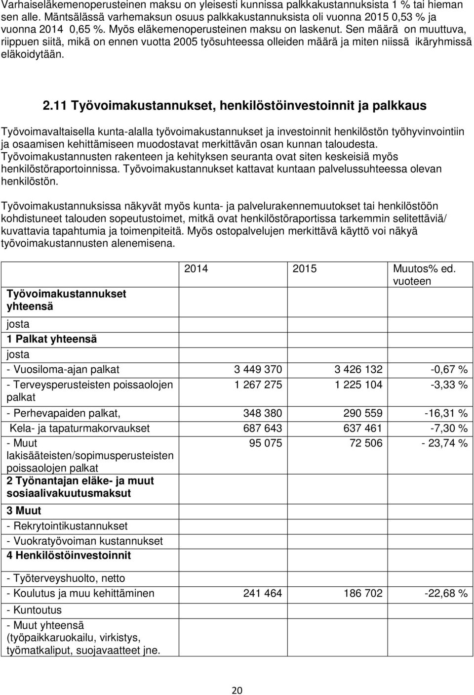 05 työsuhteessa olleiden määrä ja miten niissä ikäryhmissä eläkoidytään. 2.