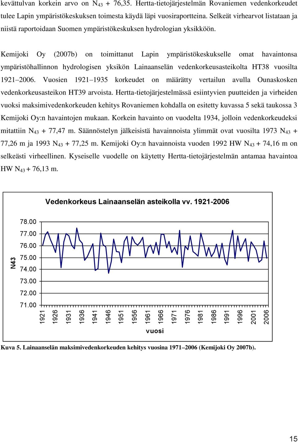 Selkeät virhearvot listataan ja niistä raportoidaan Suomen ympäristökeskuksen hydrologian yksikköön.