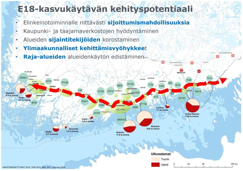 taajamaverkostojen hyödyntäminen Alueiden sijaintitekijöiden