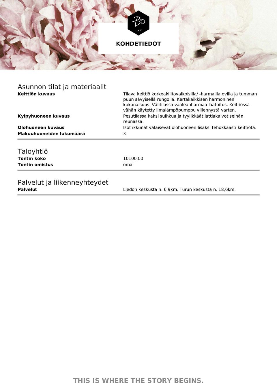 Keittiössä vähän käytetty ilmalämpöpumppu viilennystä varten. Pesutilassa kaksi suihkua ja tyylikkäät lattiakaivot seinän reunassa.