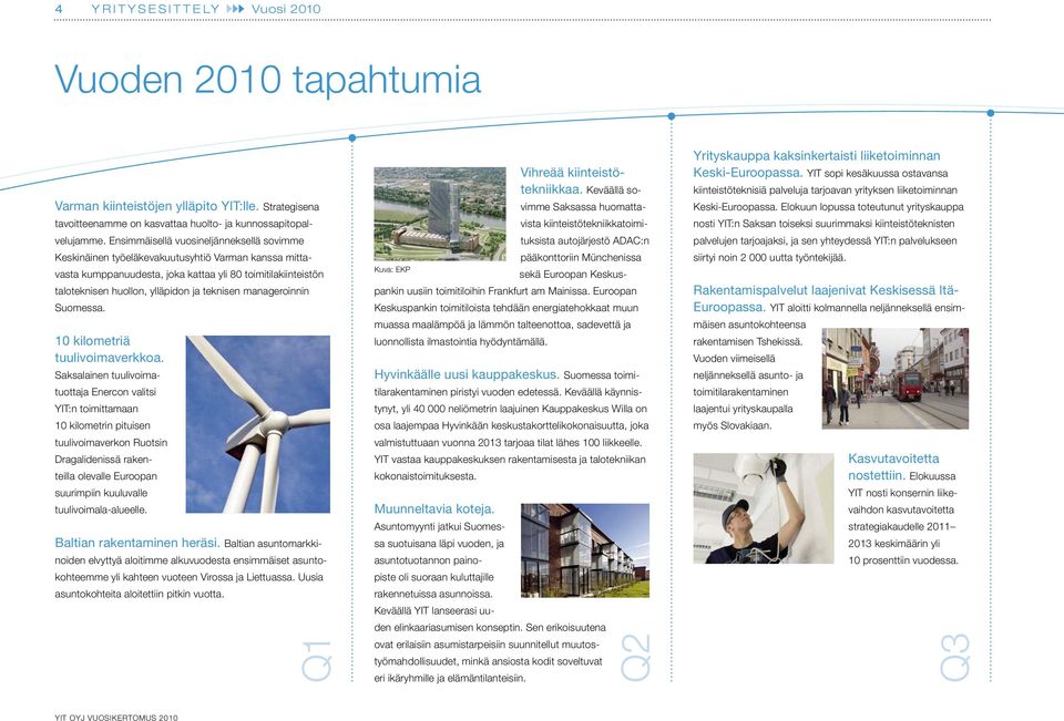 teknisen manageroinnin Suomessa. 10 kilometriä tuulivoimaverkkoa.