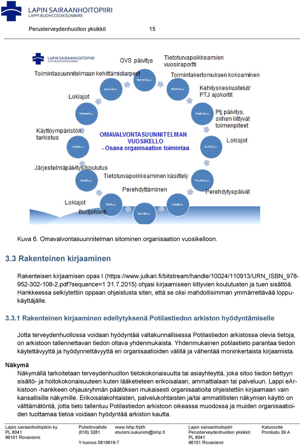 Hankkeessa selkiytettiin oppaan ohjeistusta siten, että se olisi mahdollisimman ymmärrettävää loppukäyttäjälle. 3.