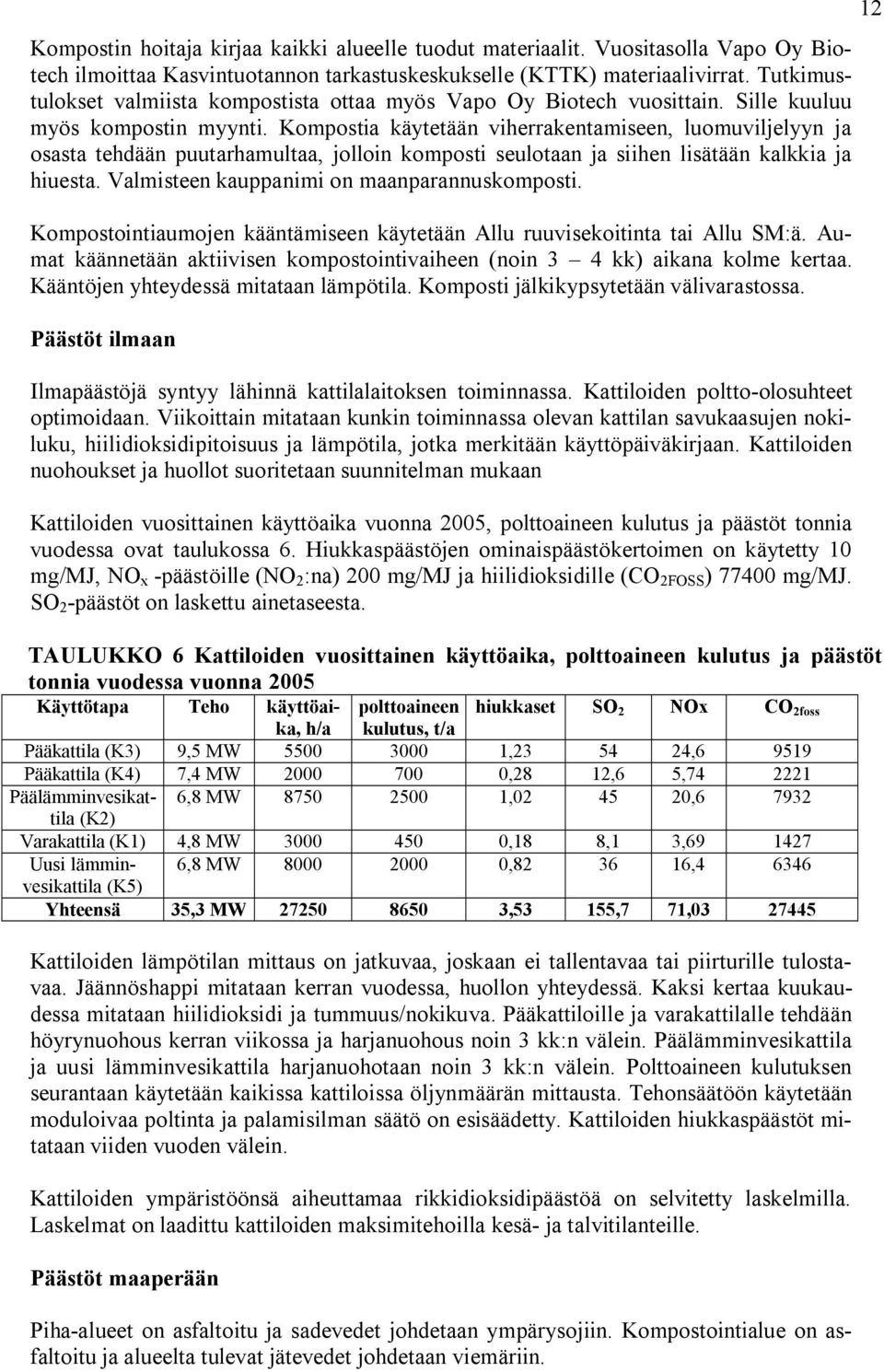 Kompostia käytetään viherrakentamiseen, luomuviljelyyn ja osasta tehdään puutarhamultaa, jolloin komposti seulotaan ja siihen lisätään kalkkia ja hiuesta.