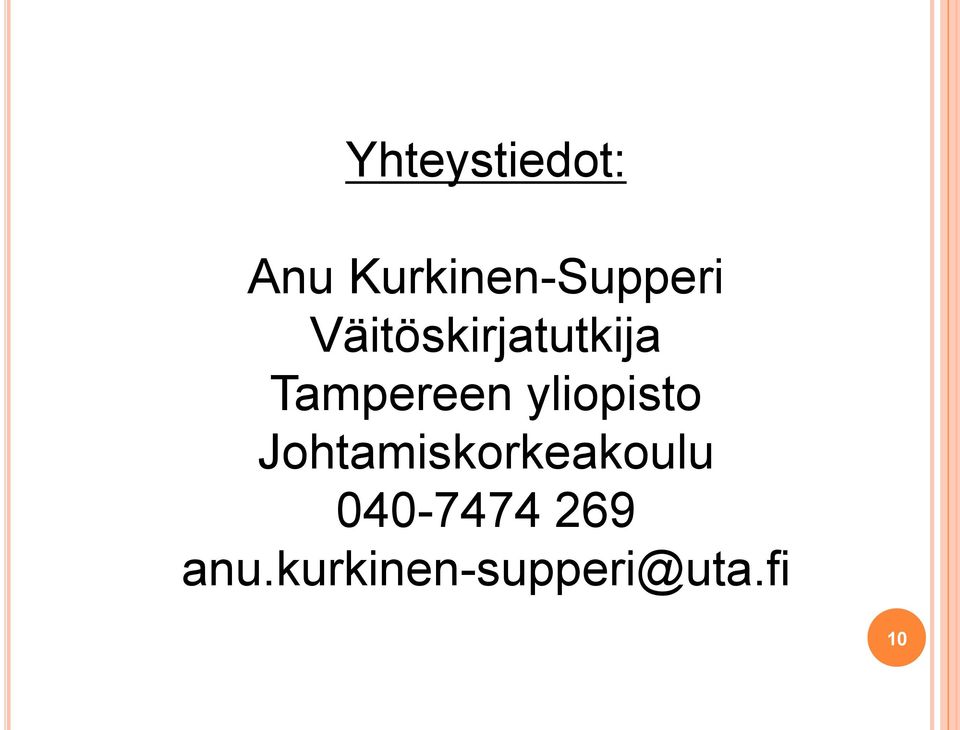 yliopisto Johtamiskorkeakoulu