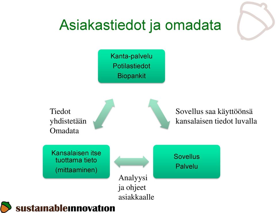 käyttöönsä kansalaisen tiedot luvalla Kansalaisen itse