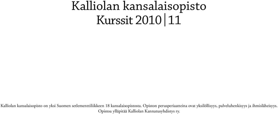 kansalaisopistosta.