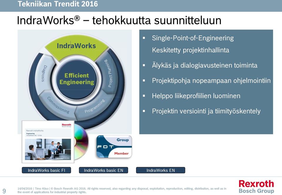 Projektipohja nopeampaan ohjelmointiin Helppo liikeprofiilien luominen