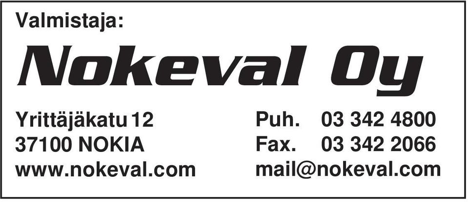 nokeval.com Puh.