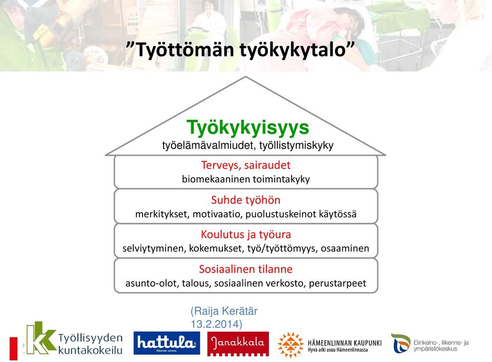 puolustuskeinot käytössä Koulutus ja työura selviytyminen, kokemukset, työ/työttömyys,