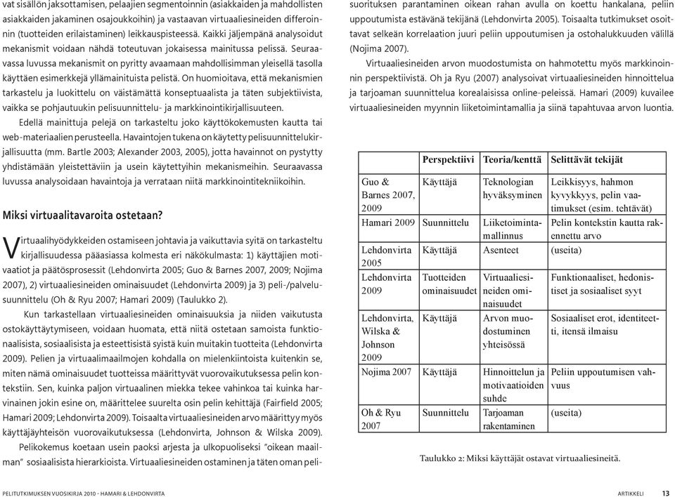 Seuraavassa luvussa mekanismit on pyritty avaamaan mahdollisimman yleisellä tasolla käyttäen esimerkkejä yllämainituista pelistä.