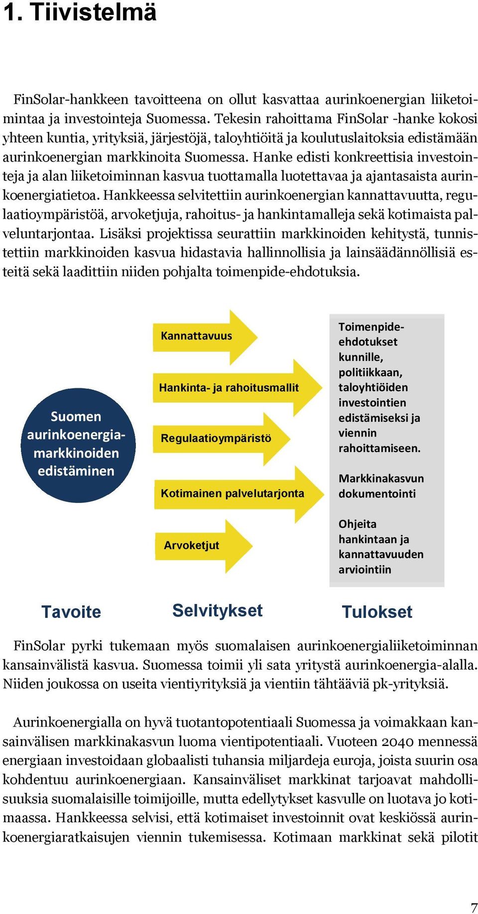 Hanke edisti konkreettisia investointeja ja alan liiketoiminnan kasvua tuottamalla luotettavaa ja ajantasaista aurinkoenergiatietoa.