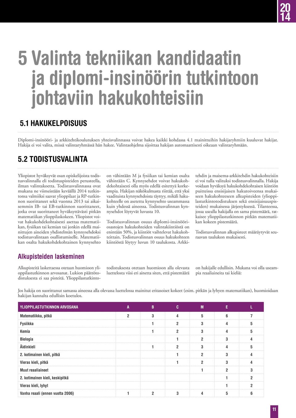 Hakija ei voi valita, missä valintaryhmässä hän hakee. Valintaohjelma sijoittaa hakijan automaattisesti oikeaan valintaryhmään. 5.