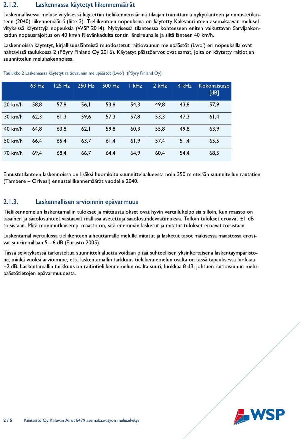 Nykyisessä tilanteessa kohteeseen eniten vaikuttavan Sarvijaakonkadun nopeusrajoitus on 40 km/h Rievänkadulta tontin länsireunalle ja siitä länteen 40 km/h.