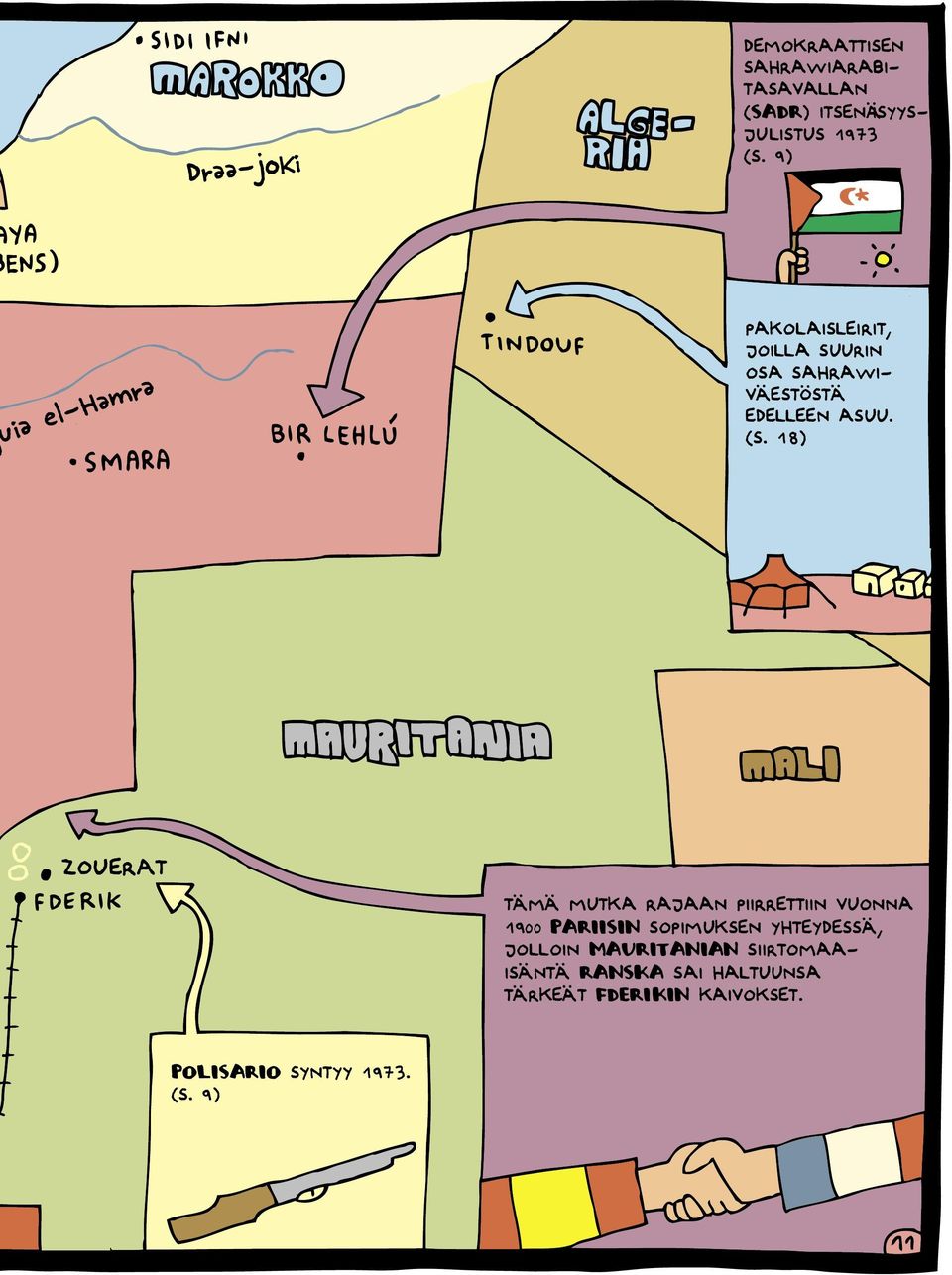 18) Tä mä mutka RAJAAN piirrettiin vuonna 1900 Pariisin sopimuksen yhteydessä,