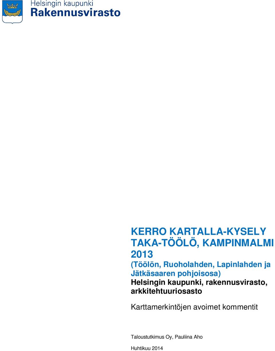 pohjoisosa), arkkitehtuuriosasto Karttamerkintöjen