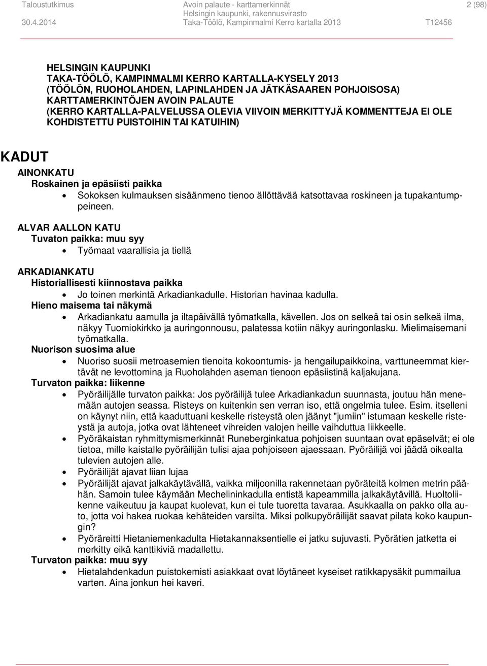 ällöttävää katsottavaa roskineen ja tupakantumppeineen.