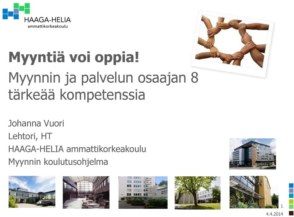 kompetenssia Johanna Vuori Lehtori, HT