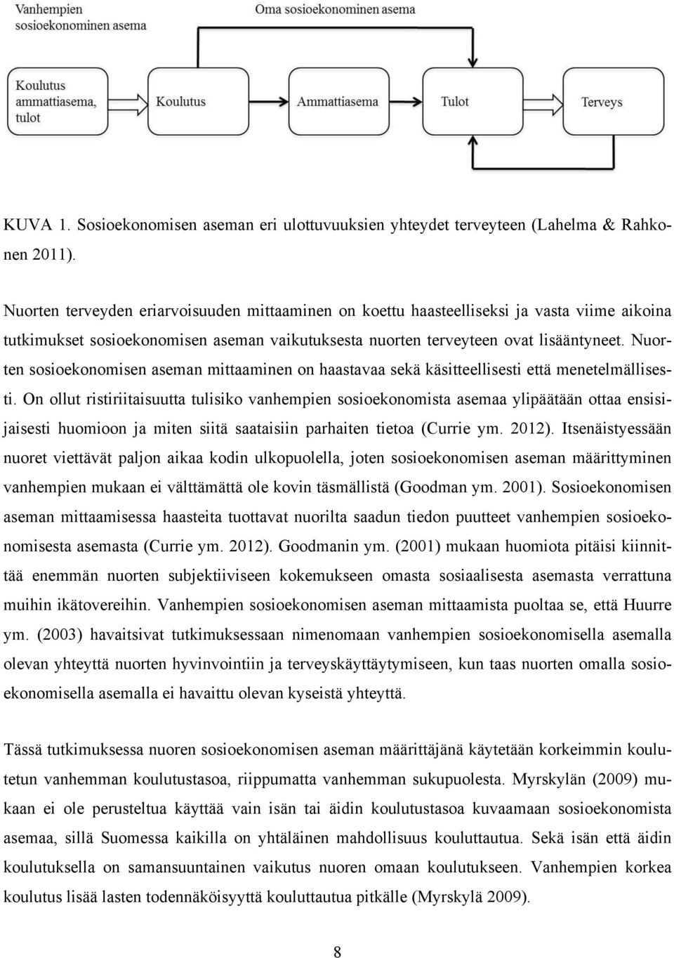 Nuorten sosioekonomisen aseman mittaaminen on haastavaa sekä käsitteellisesti että menetelmällisesti.