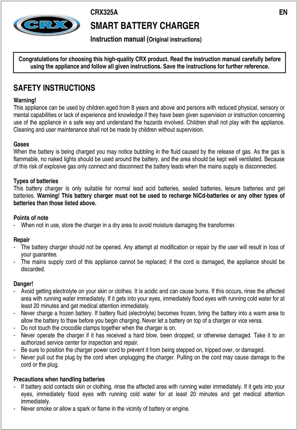 This appliance can be used by children aged from 8 years and above and persons with reduced physical, sensory or mental capabilities or lack of experience and knowledge if they have been given