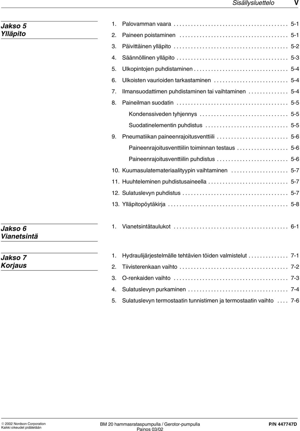 Pneumatiikan paineenrajoitusventtiili... 5 6 Paineenrajoitusventtiilin toiminnan testaus... 5 6 Paineenrajoitusventtiilin puhdistus... 5 6 10. Kuumasulatemateriaalityypin vaihtaminen... 5 7 11.